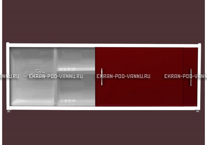 Экран с полочкой - Бордо – купить по цене 6880 руб. в интернет-магазине в городе Казань картинка 1
