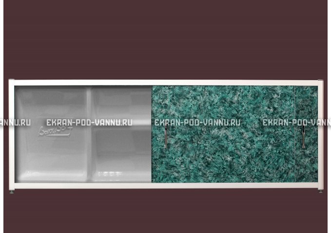 Экран с полкой - Малахит – купить по цене 6280 руб. в интернет-магазине в городе Казань картинка 1