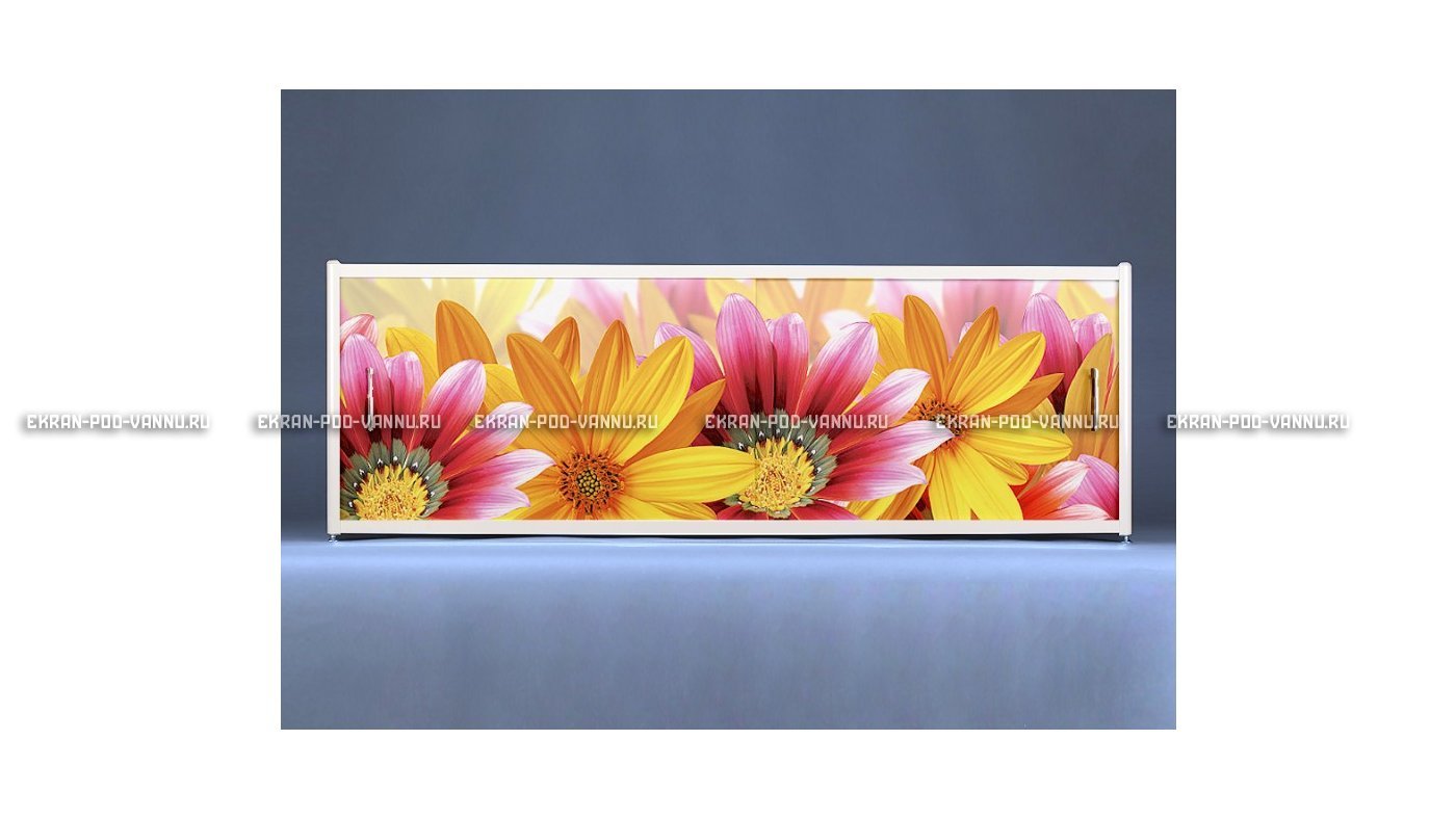 Раздвижной ФОТО экран - Flowers – купить по цене 8500 руб. в интернет-магазине в городе Казань картинка 6