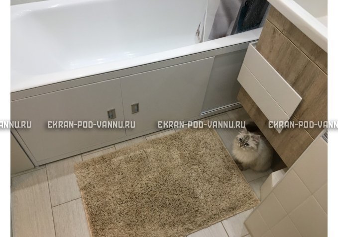 Экран из МДФ EMMY Монро 130 в алюминиевой раме – купить по цене 6750 руб. в интернет-магазине в городе Казань картинка 2