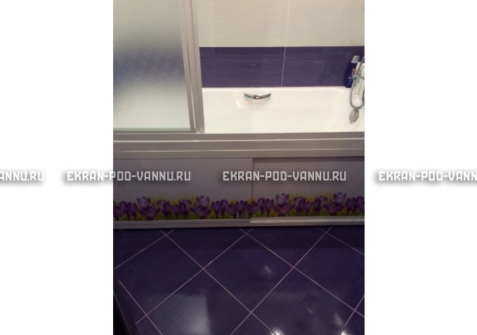 Экран на роликах EUROPLEX  Ирисы – купить по цене 12400 руб. в интернет-магазине в городе Казань картинка 4