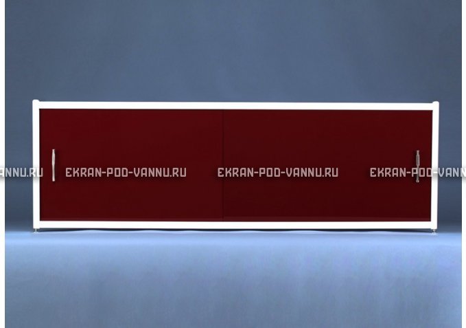 Раздвижной экран EUROPLEX Комфорт бордовый – купить по цене 7150 руб. в интернет-магазине в городе Казань картинка 1
