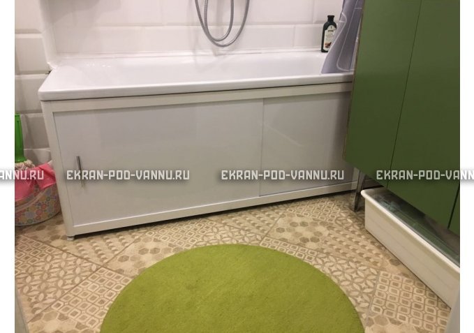 Раздвижной экран EUROPLEX Комфорт белый – купить по цене 6400 руб. в интернет-магазине в городе Казань картинка 1