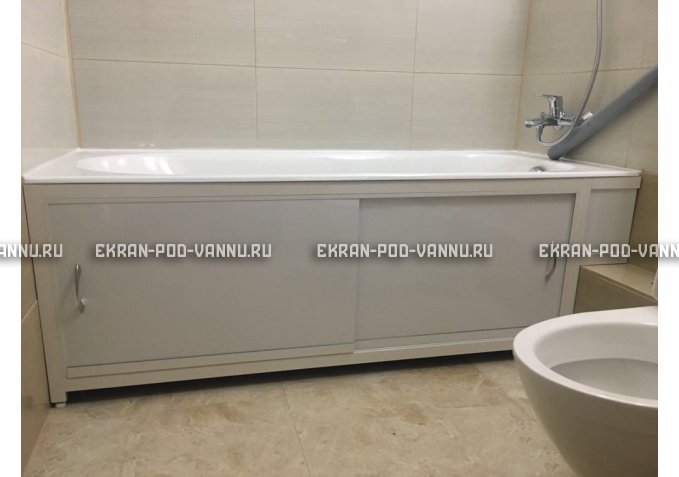 Экран  EUROPLEX Роликс белый с вставкой – купить по цене 10400 руб. в интернет-магазине в городе Казань картинка 4