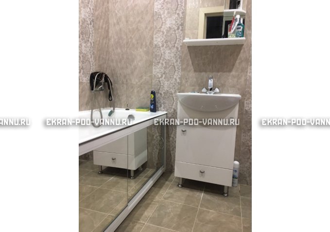 Раздвижной экран EUROPLEX Роликс Зеркальный – купить по цене 9700 руб. в интернет-магазине в городе Казань картинка 5