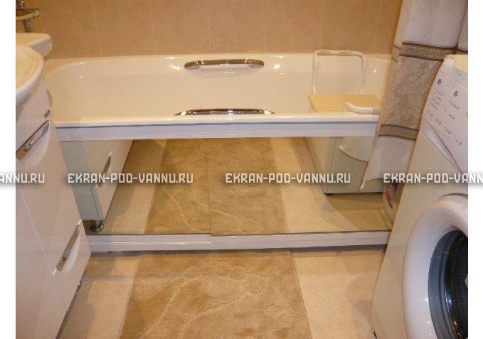 Раздвижной экран EUROPLEX Роликс Зеркальный – купить по цене 9700 руб. в интернет-магазине в городе Казань картинка 3