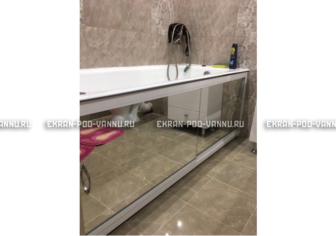 Раздвижной экран EUROPLEX Роликс Зеркальный – купить по цене 9700 руб. в интернет-магазине в городе Казань картинка 9