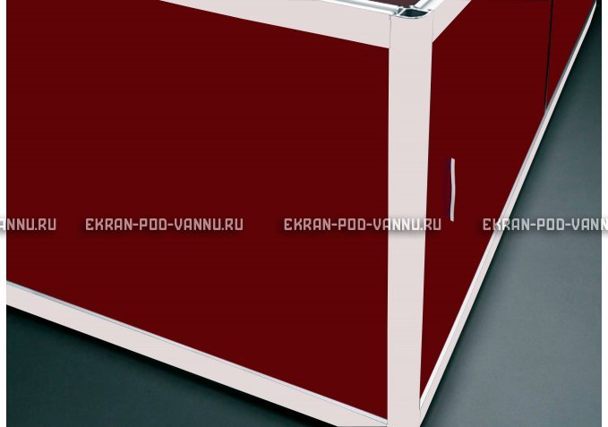 Торцевой экран EUROPLEX Комфорт бордовый – купить по цене 8760 руб. в интернет-магазине в городе Казань картинка 1