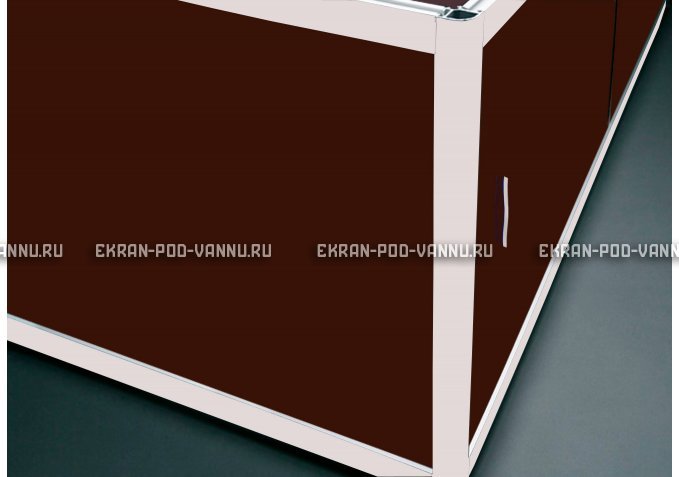 Угловой экран EUROPLEX Комфорт шоколад – купить по цене 8180 руб. в интернет-магазине в городе Казань картинка 1