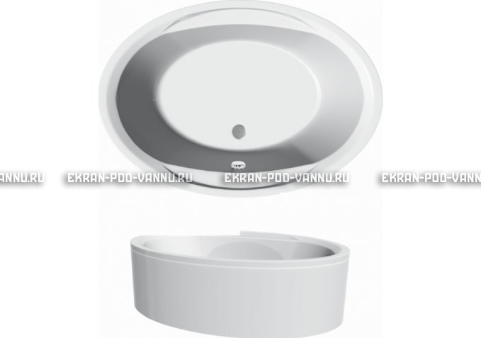 Акриловая ванна Vayer Opal 180x120 – купить по цене 33850 руб. в интернет-магазине в городе Казань картинка 3
