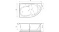 Акриловая ванна Relisan Sofi 170x105 – купить по цене 23480 руб. в интернет-магазине в городе Казань картинка 17