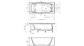 Отрезная ванна 1MarKa Pragmatika 173-155х75 см  – купить по цене 15450 руб. в интернет-магазине в городе Казань картинка 25