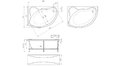 Акриловая ванна 1MarKa Catania 150x100 – купить по цене 17050 руб. в интернет-магазине в городе Казань картинка 13